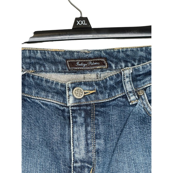Indigo Palms Women Jeans Relaxed Straight Leg Mid-Rise Wash Denim Blue Size 26 - Picture 3 of 9